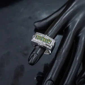 14K White Gold Color Diamonds Ring 2.50Ct / 16.6gr / Size 11