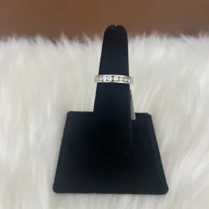 14K White Gold Diamond Luxury Engagement Ring Ct Dia / 4gr / Size 6