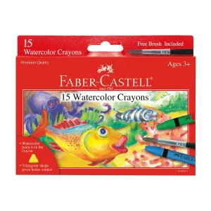 15 Watercolor Crayons