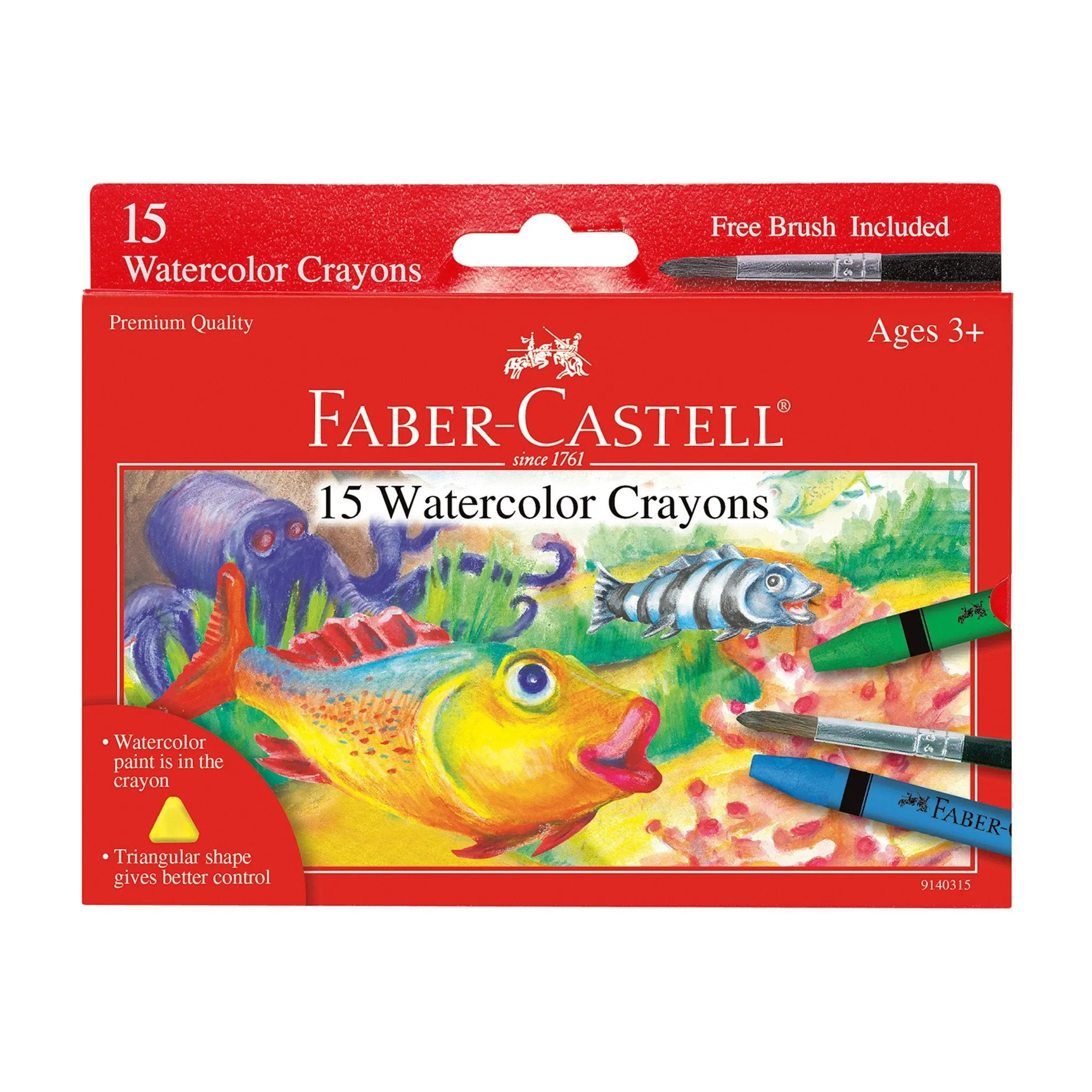 15 Watercolor Crayons