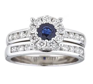 18K GOLD SAPPHIRE RING SKU# 80086