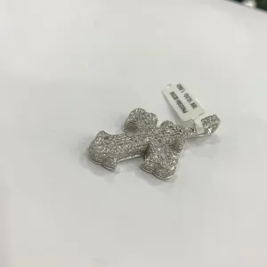 18K White Gold Cross Pendant With Diamond 1.66Ct / 10.2gr