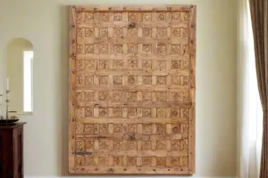 18th Century Bikaner Carved Ceiling Panel