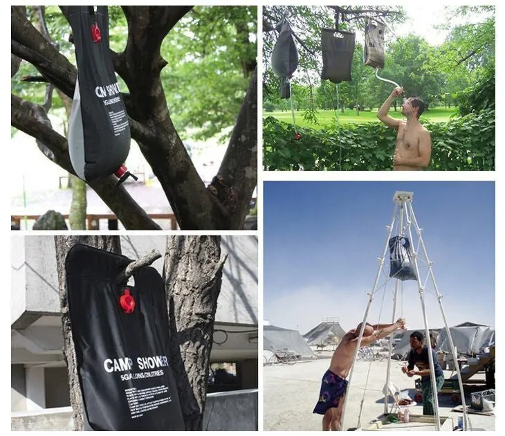 20L Solar Heated Portable Camping Shower Bag