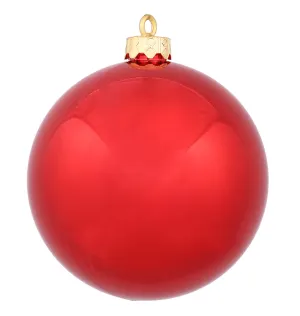 3" Burgundy Shiny Ball UV Drilled 12/Bag