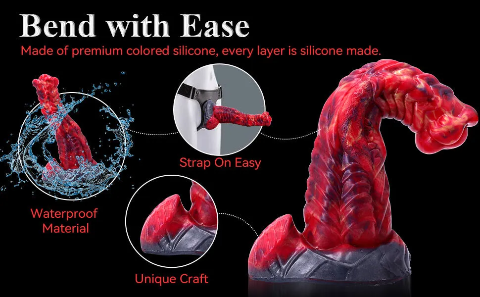9 inch Realistic Thick Dragon Dildo Long Dog