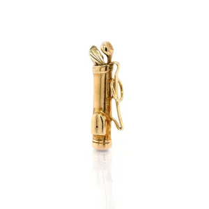 9ct Yellow Gold Golf Bag and Clubs Charm