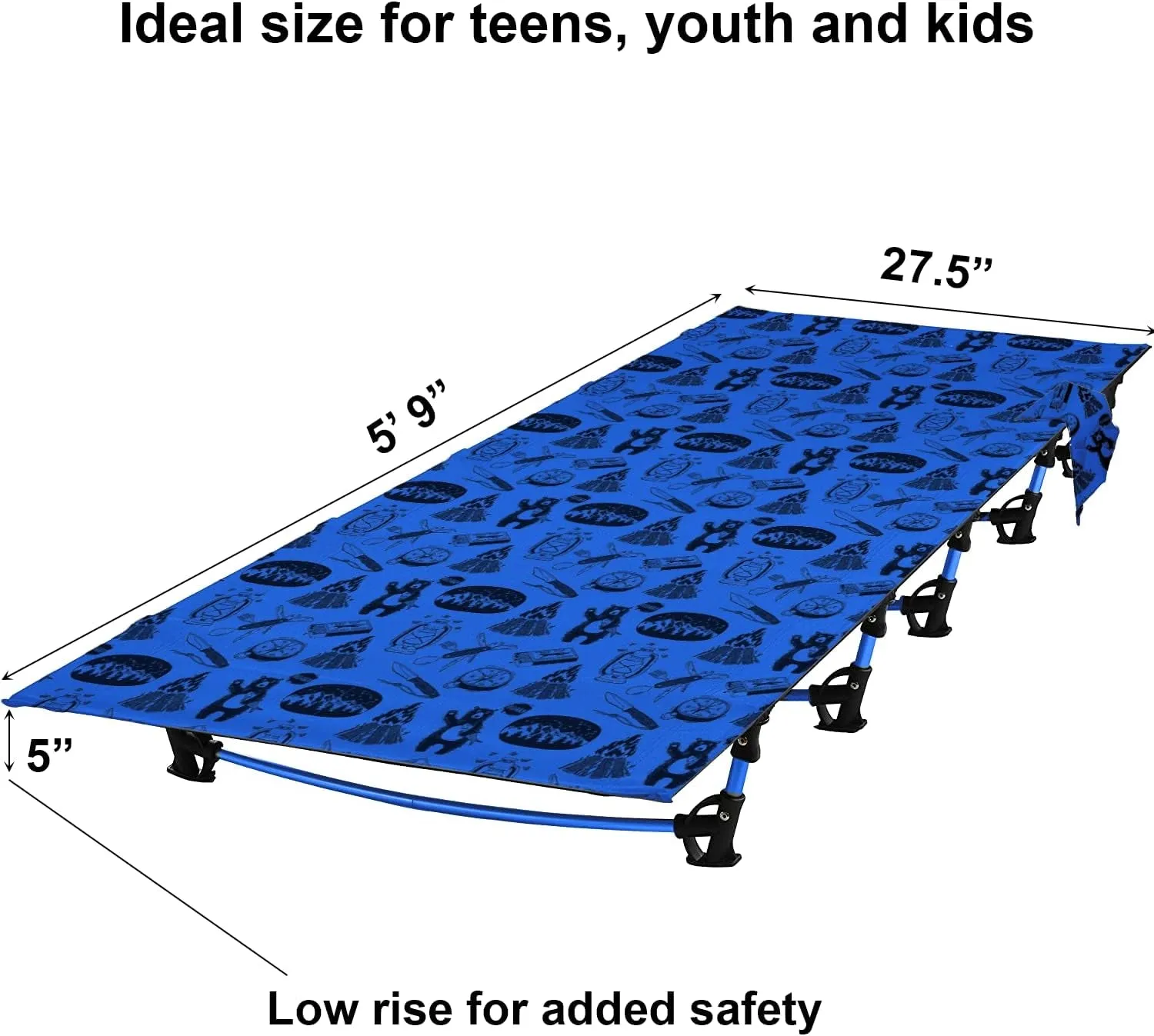 Adventure Theme Kids' Camping Cot: Fun Meets Functionality