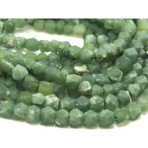 Afghan Jade Matte Faceted, Medium