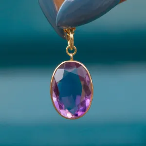 Antique 9ct Gold Amethyst Pendant, 5.30ct.