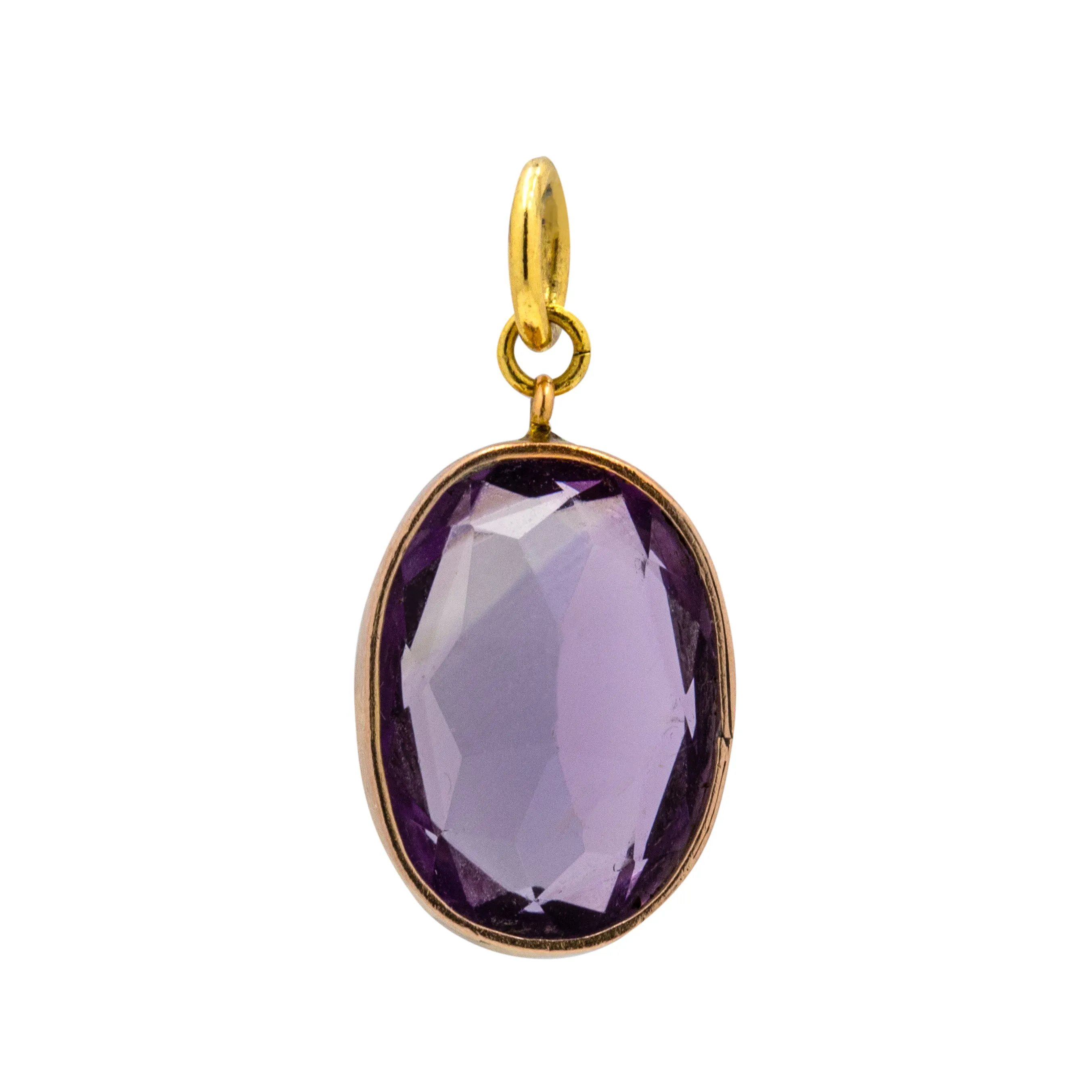 Antique 9ct Gold Amethyst Pendant, 5.30ct.