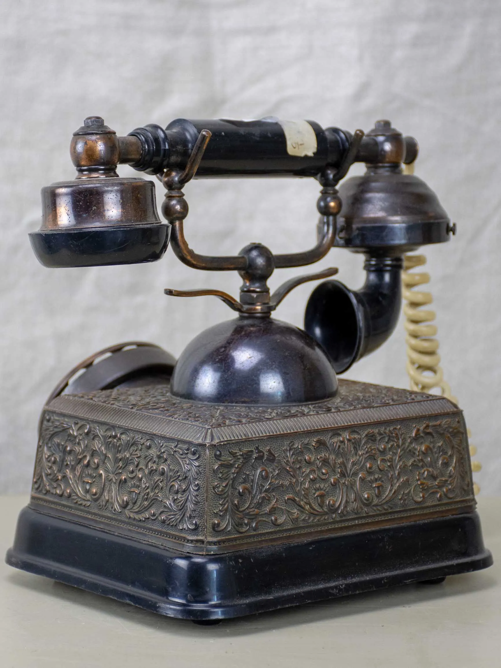 Antique Bakelite rotary telephone