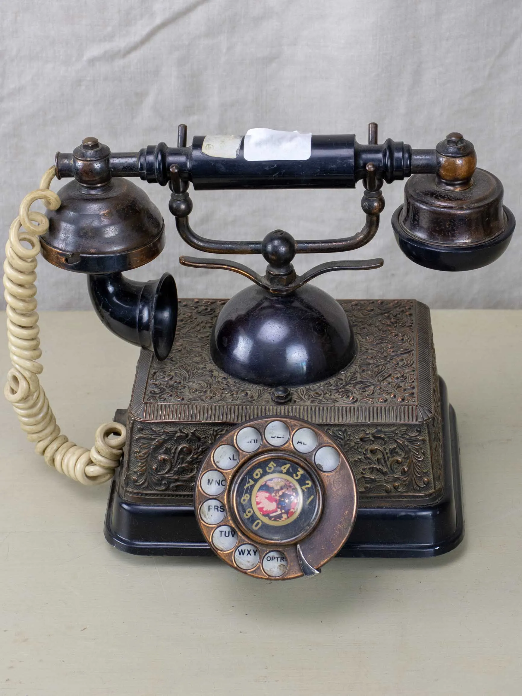 Antique Bakelite rotary telephone