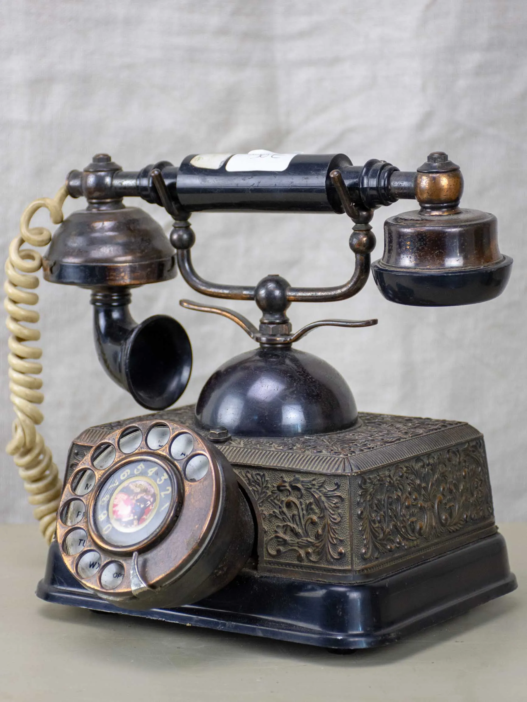 Antique Bakelite rotary telephone