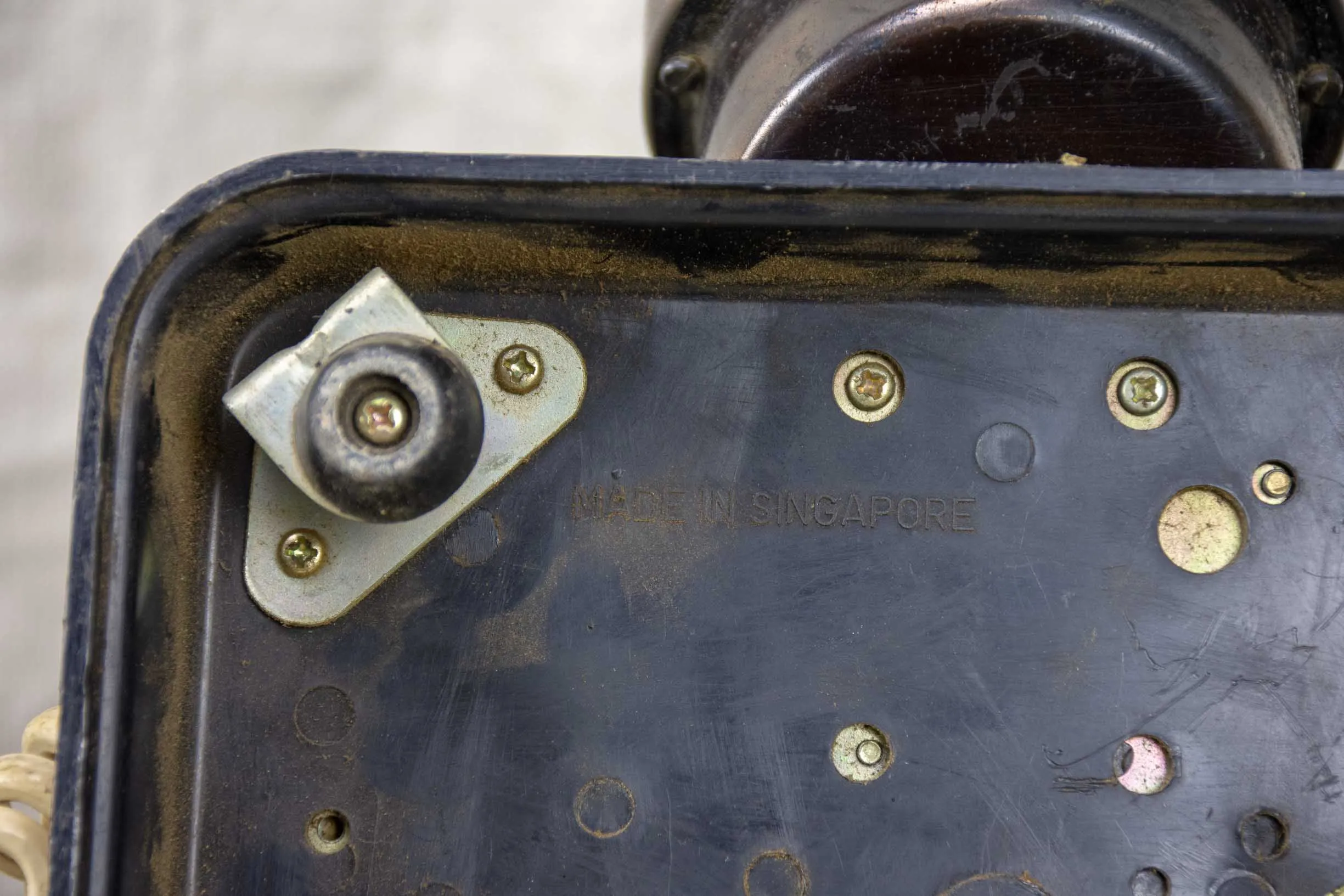 Antique Bakelite rotary telephone