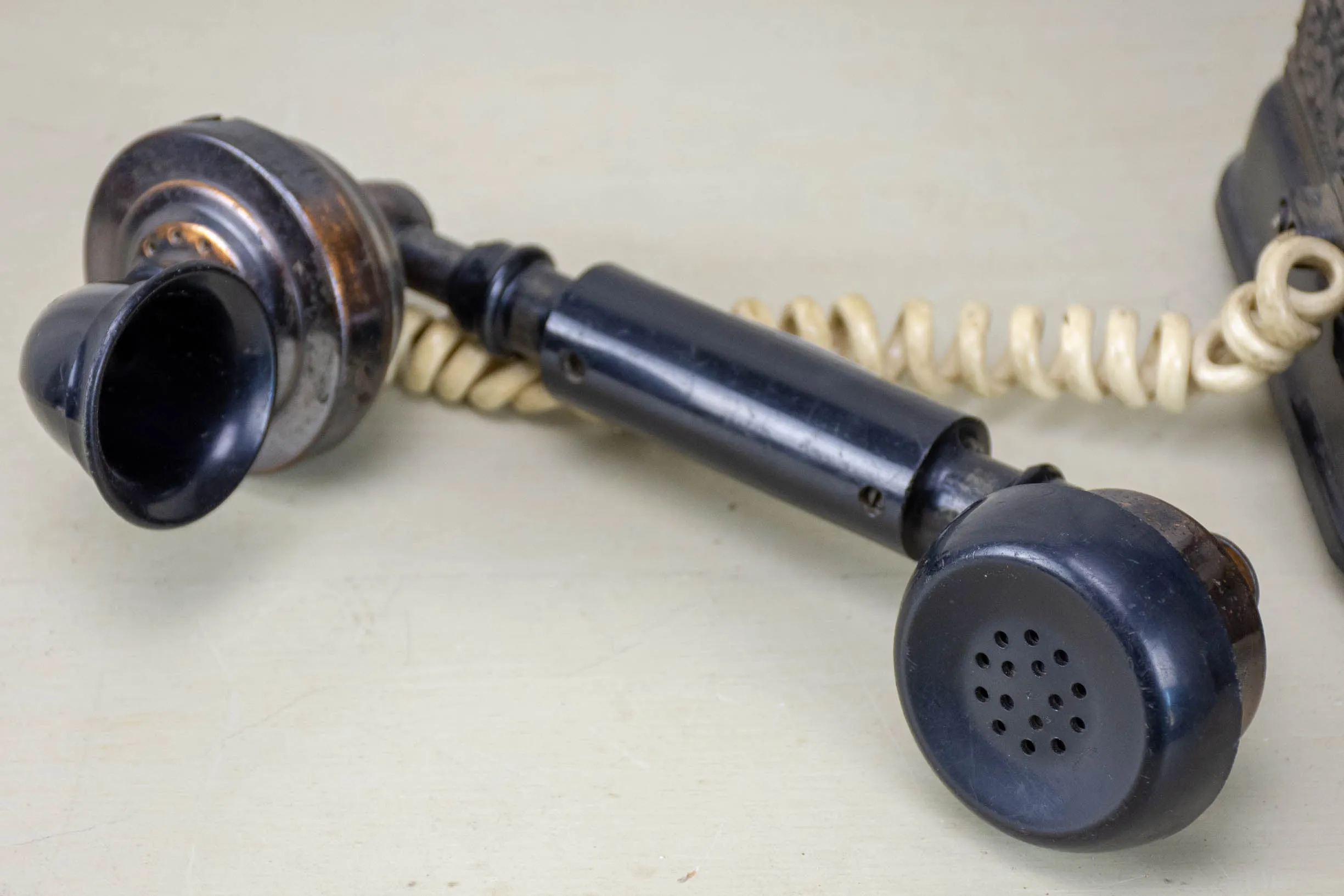Antique Bakelite rotary telephone