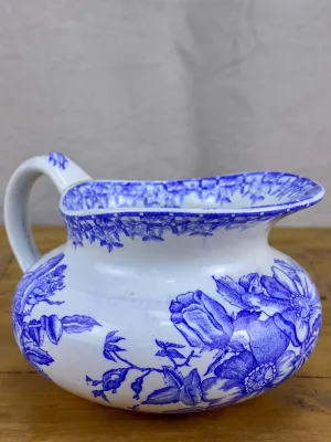 Antique French Gien pitcher