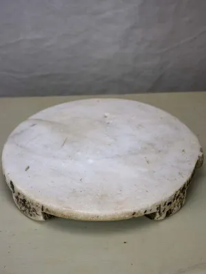 Antique marble footed trivet