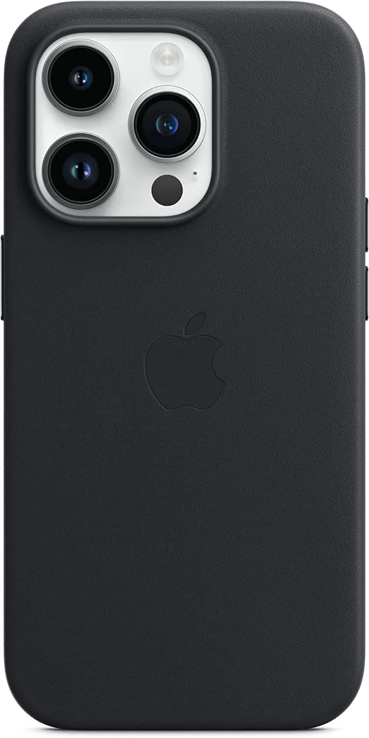 Apple iPhone 14 Pro Leather Case with MagSafe - Midnight - MPPG3ZM/A