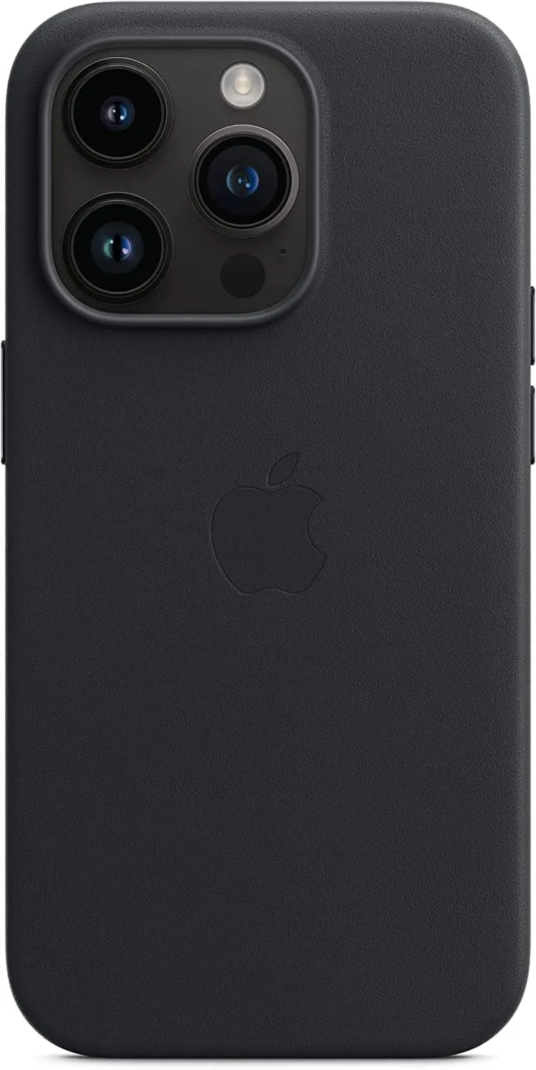 Apple iPhone 14 Pro Leather Case with MagSafe - Midnight - MPPG3ZM/A