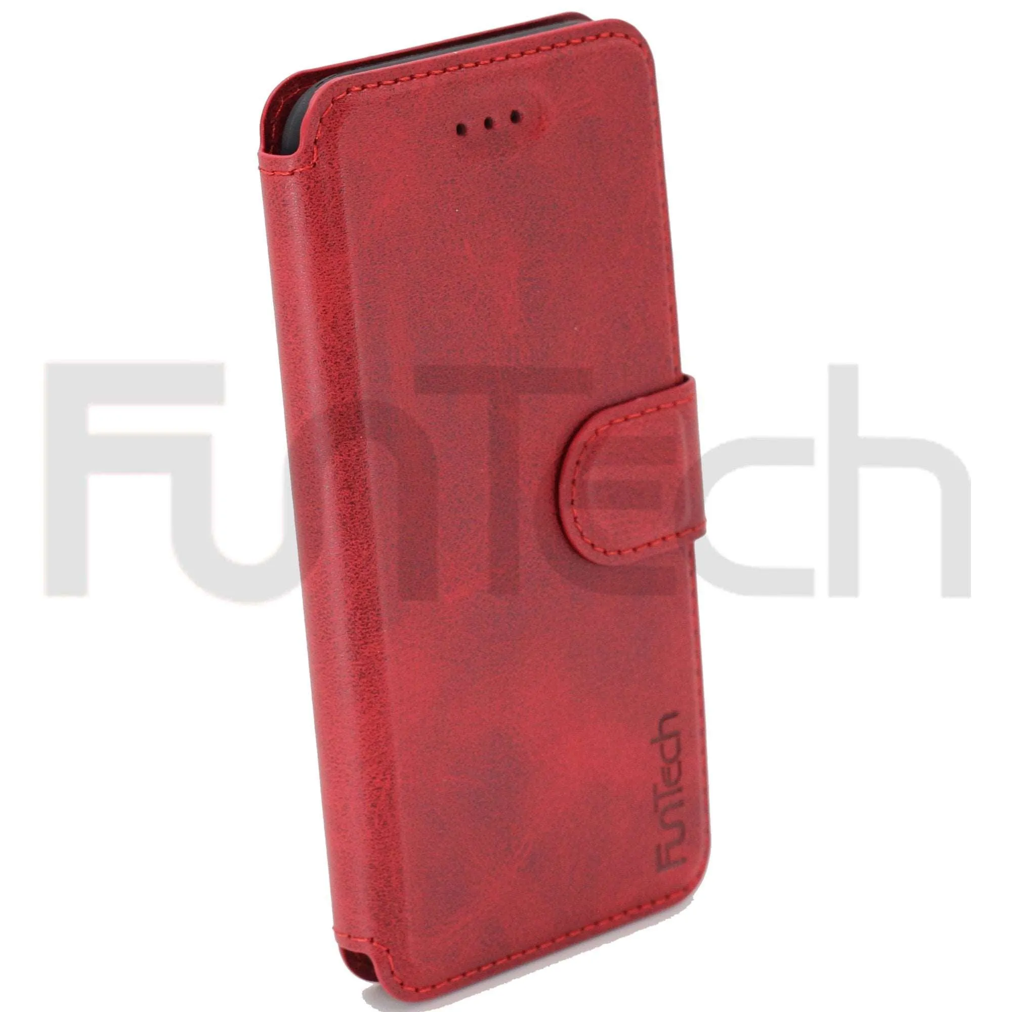 Apple iPhone 7/8 SE2020 Leather Wallet Case Red