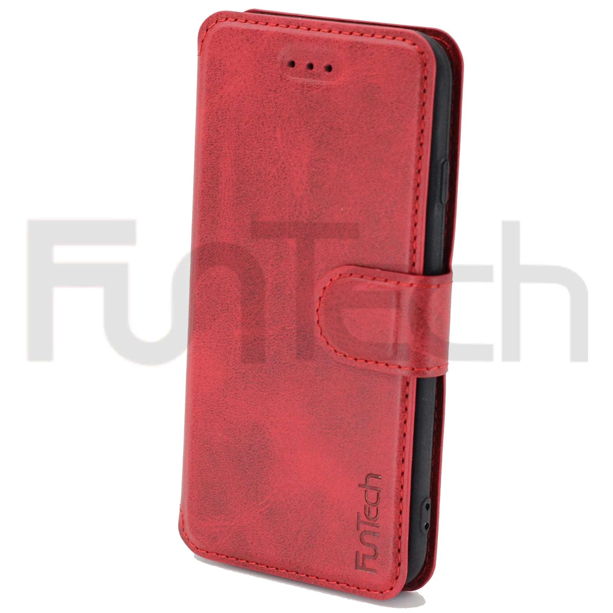 Apple iPhone 7/8 SE2020 Leather Wallet Case Red