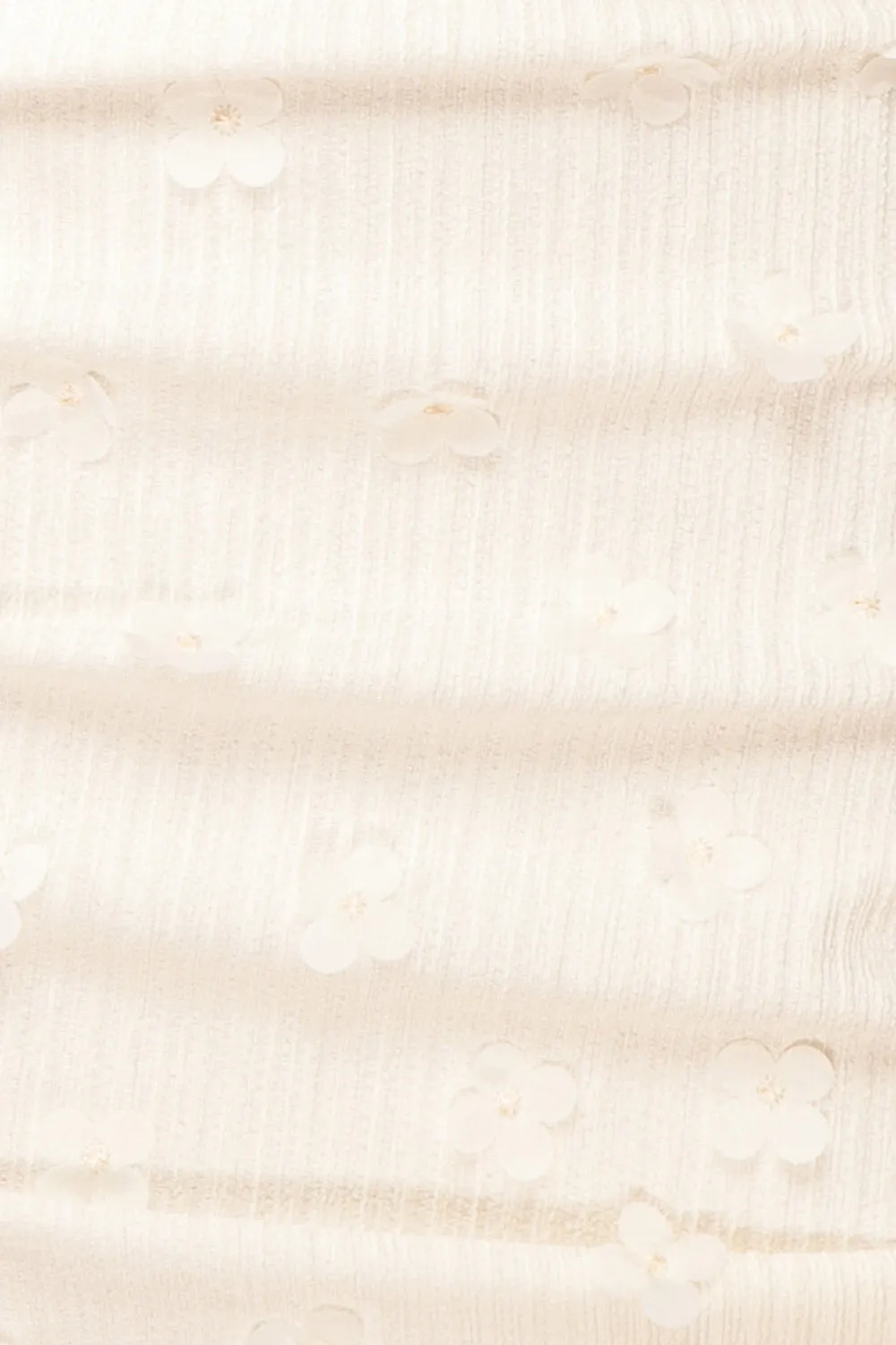 Arabella | Short Ivory Dress w/ Floral Appliqué
