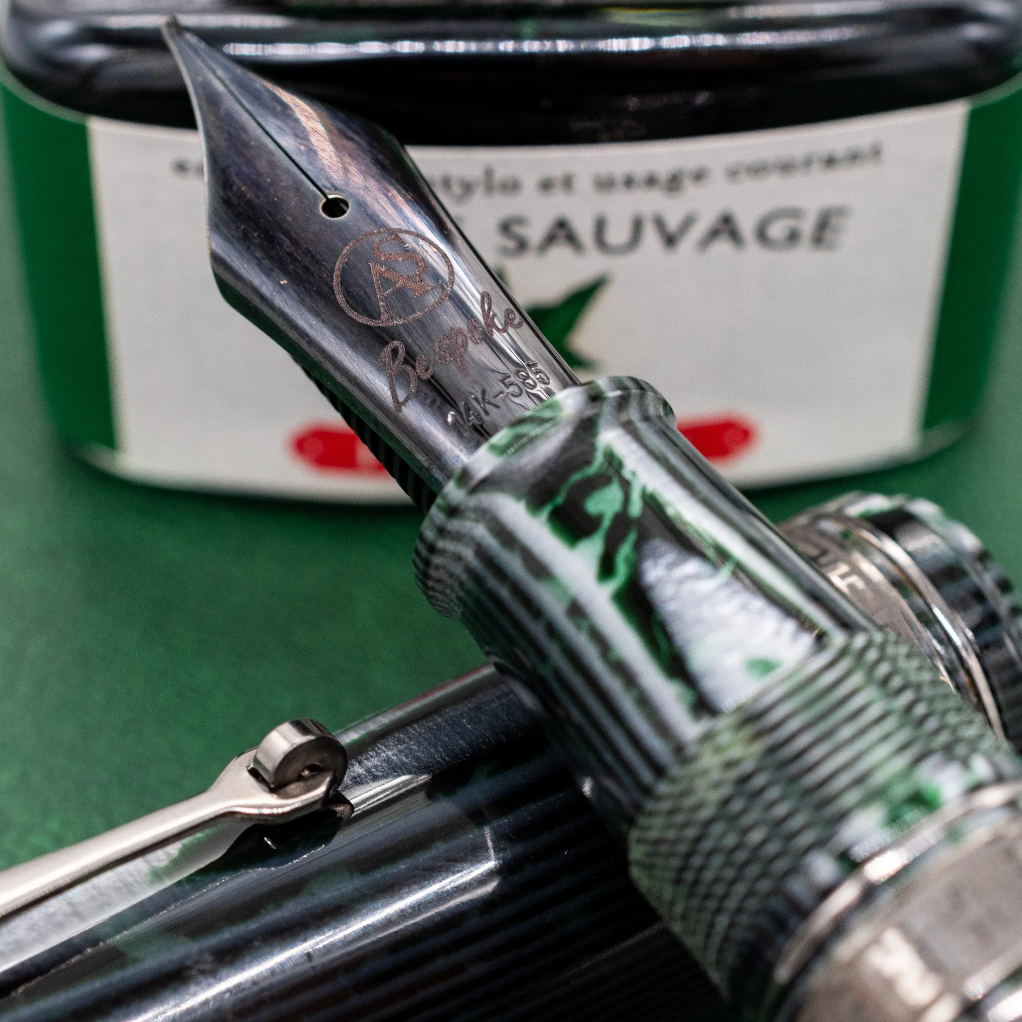 ASC Bologna Extra Arco Verde China Bespoke Fountain Pen