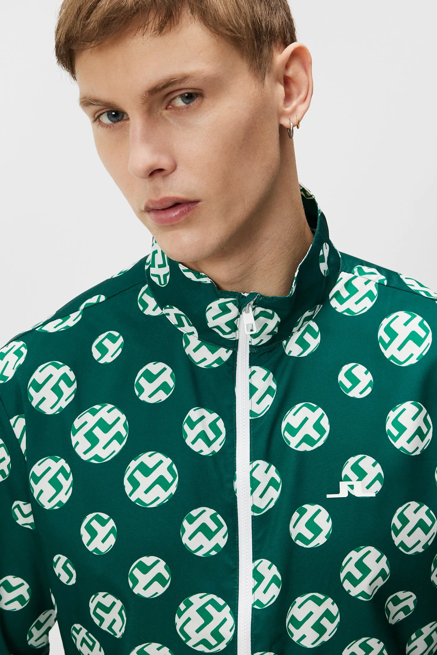 Ash Light Packable Jkt Print / Rain Forest Sphere Dot