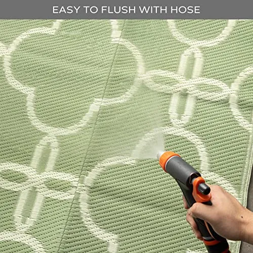 Ashler Black Outdoor Patio Rug, Waterproof Rug for Outside, 5x8 Plastic Straw Rug, Clearance Reversible Camping Mats, Outdoor Area Rugs with Carrying Bag, for RV, Picnic, Backyard, Indoor