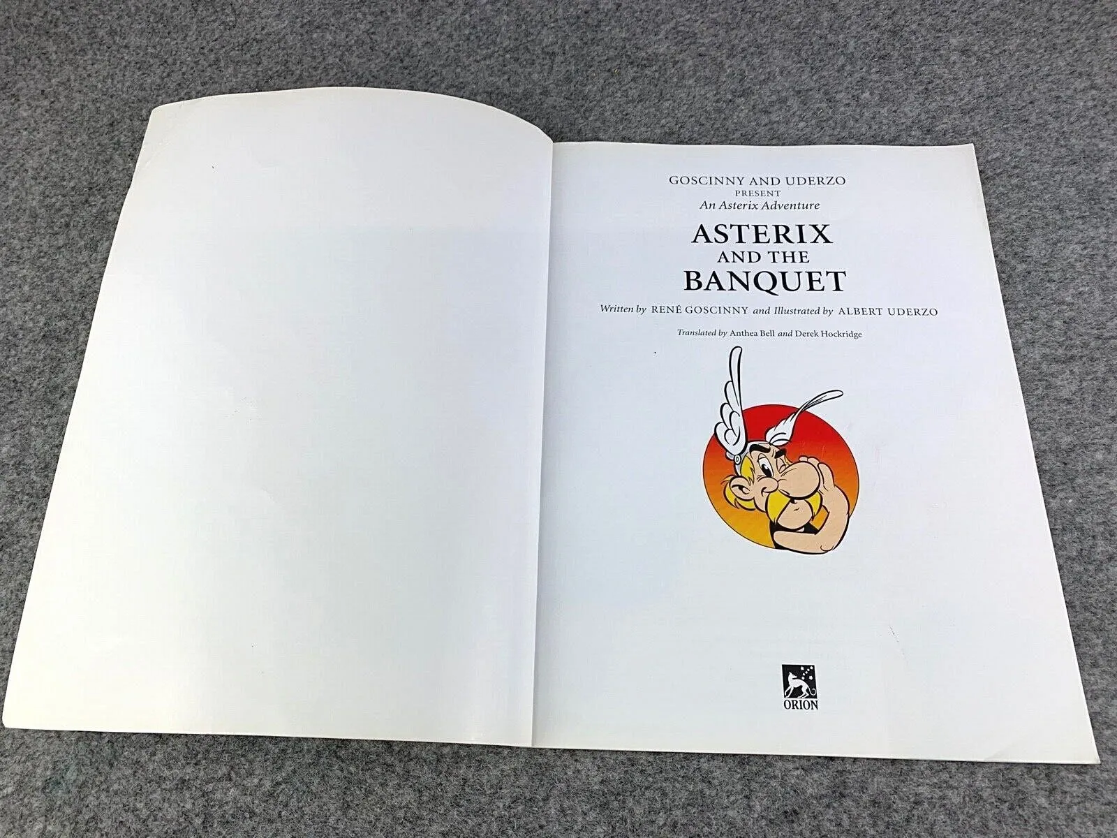 Asterix & the Banquet - 2000s Orion/Sphere UK Edition Paperback Book EO Uderzo