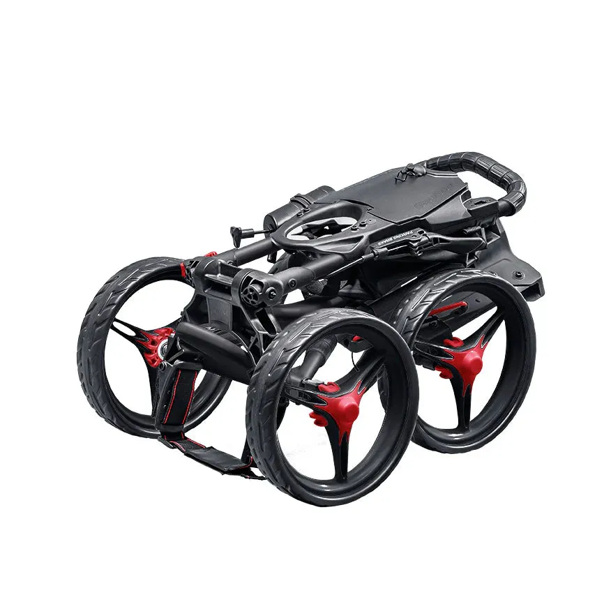 BagBoy Quad XL Golf Push Cart Silver/Black