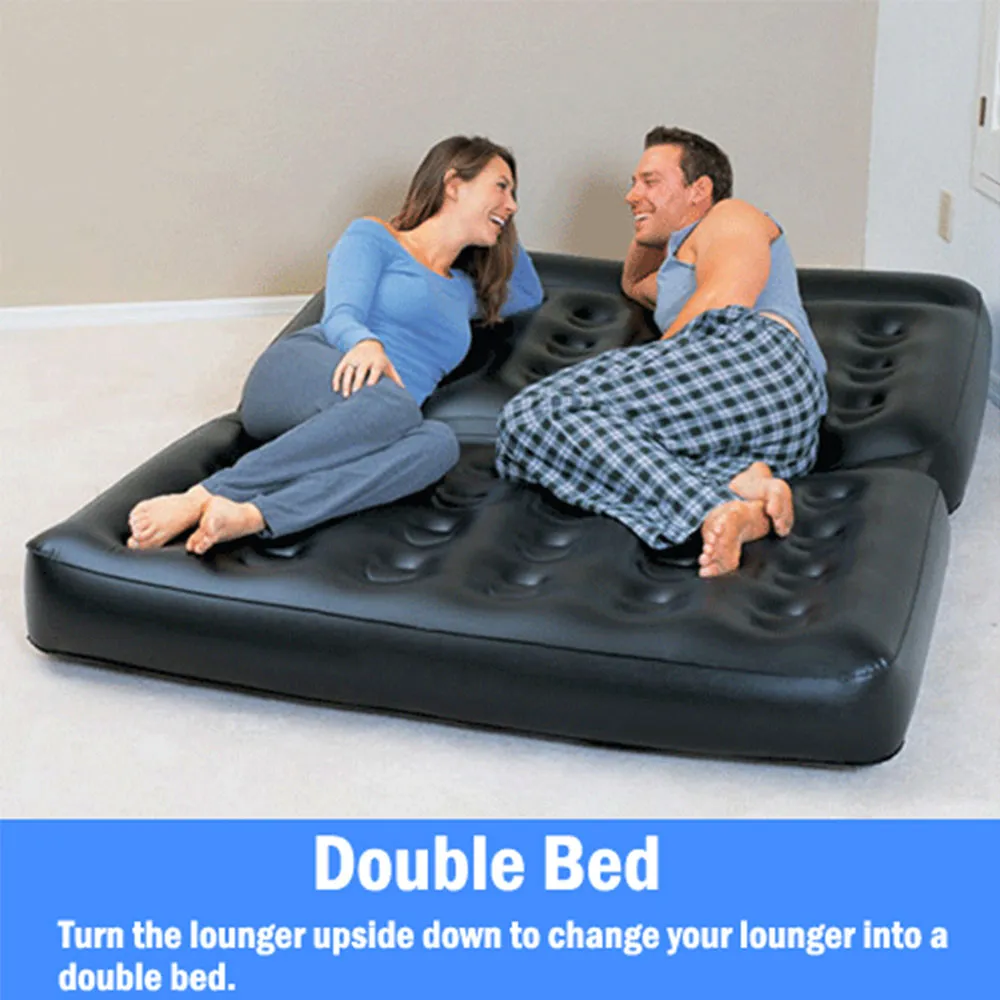 Bestway Inflatable 5 in 1 Multi-functional Couch - black