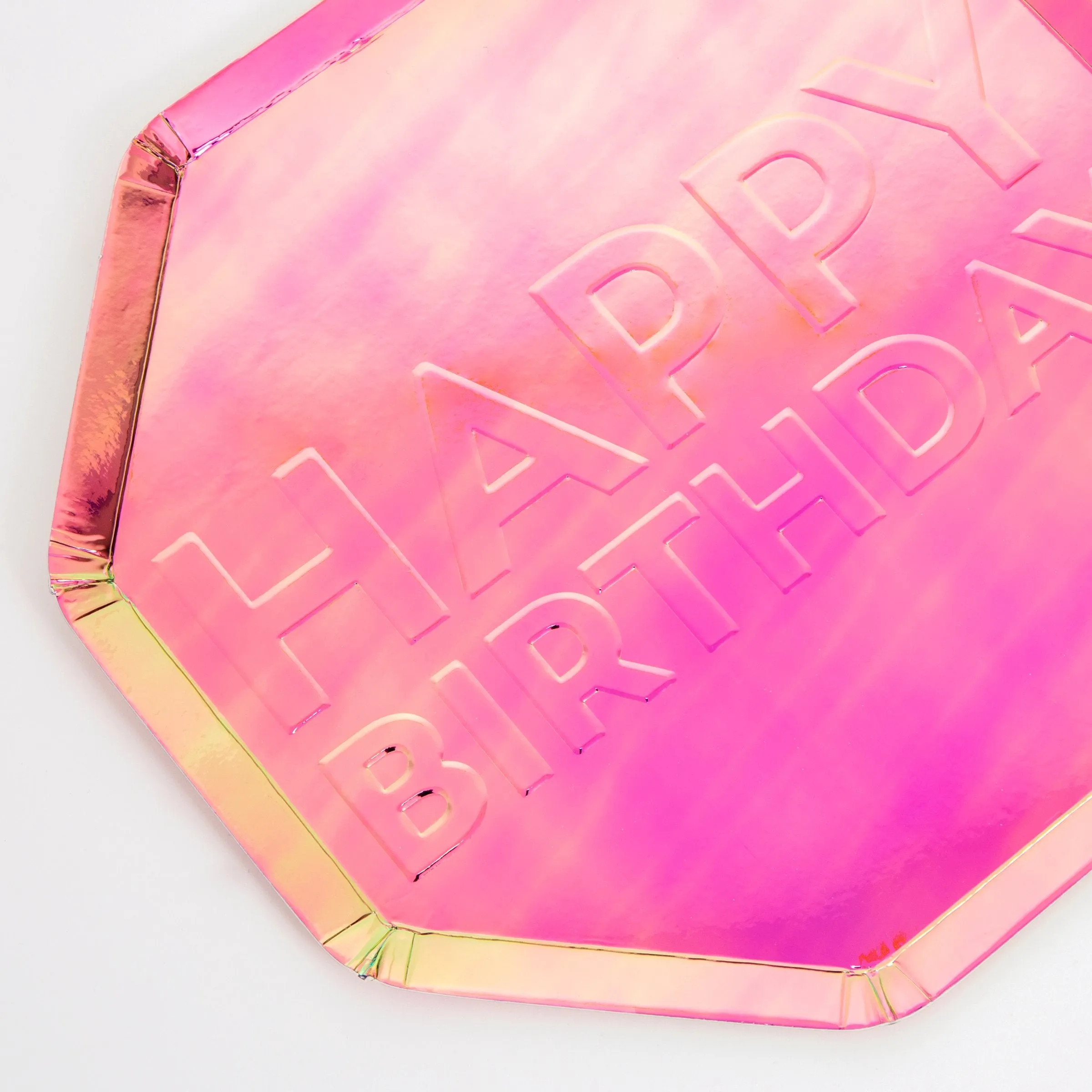 Birthday Oil Slick Side Plates (x 8)