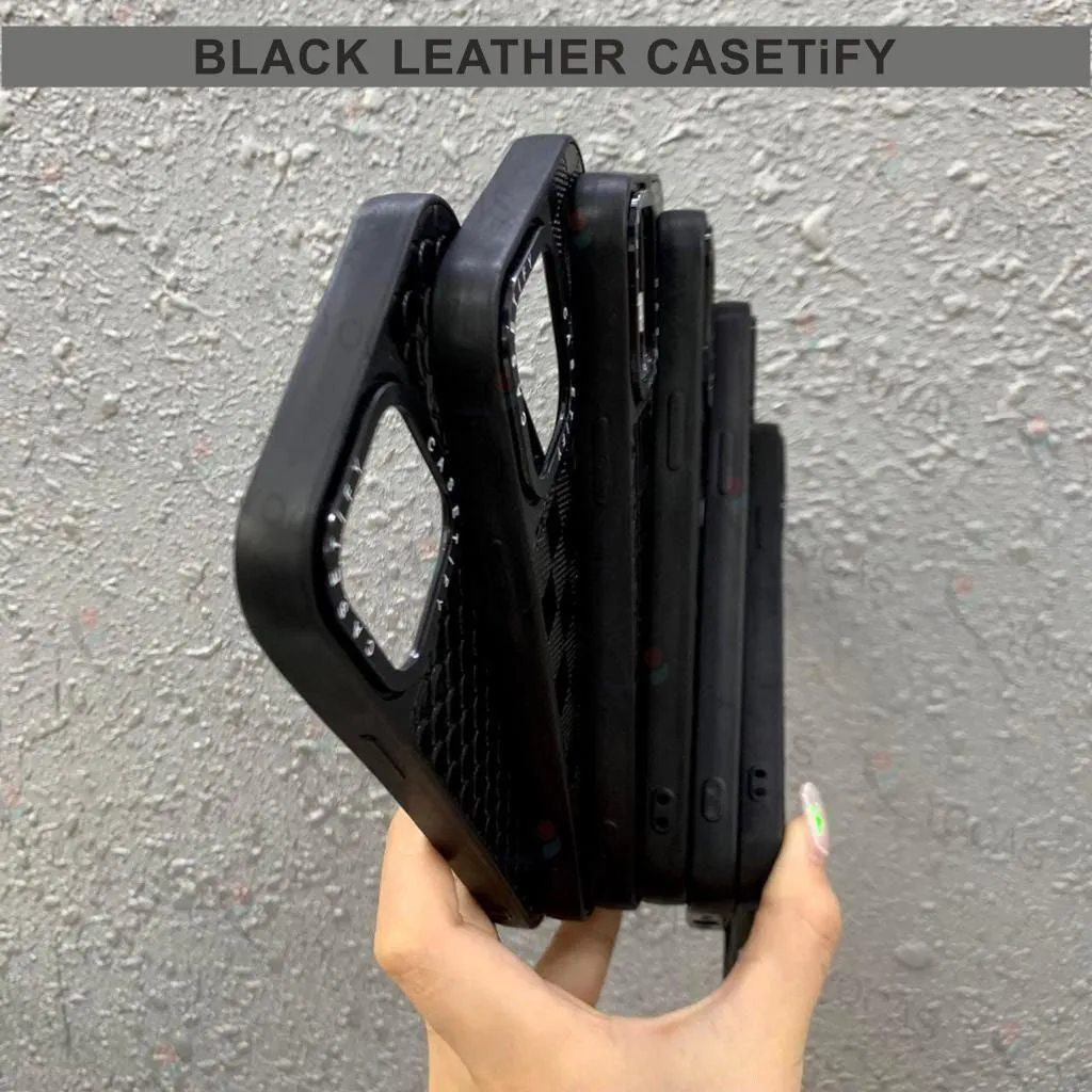 Black Leather Hard Case For Poco