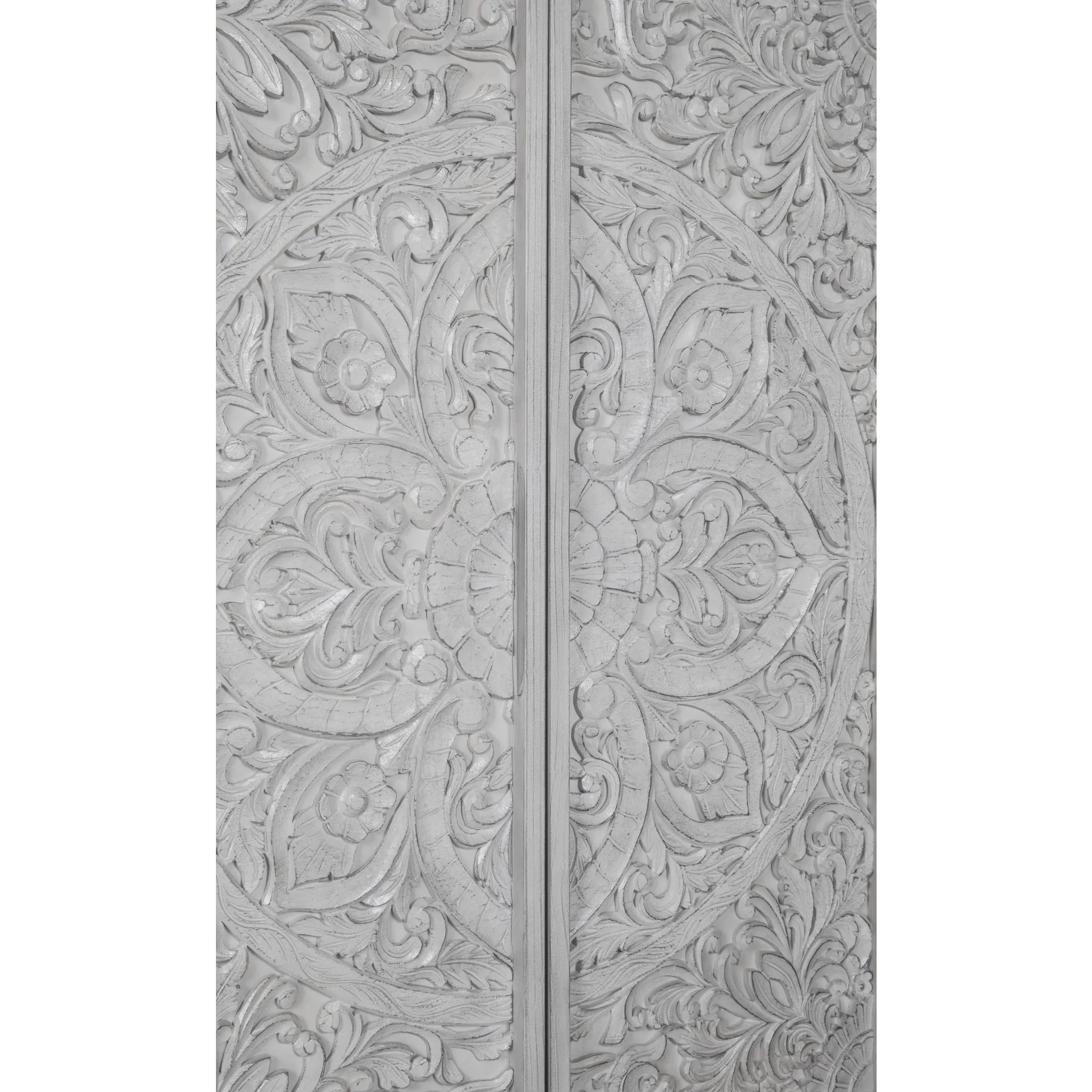 Boho Chic Wardrobe Chest in Washed White (2024)