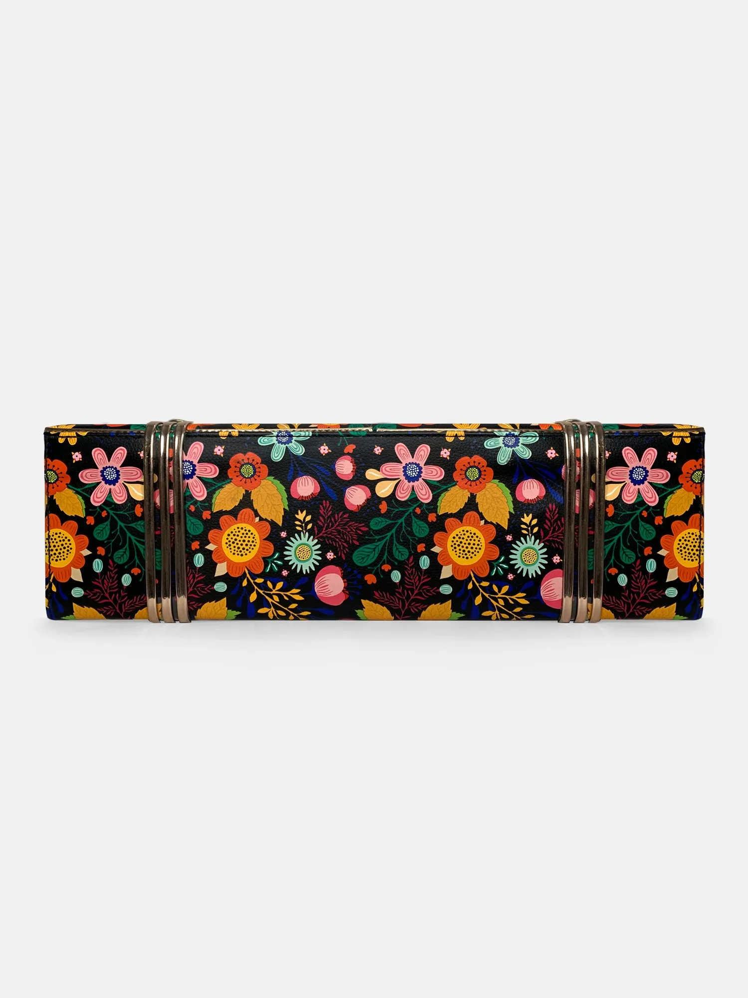 Boho Printed & Rosegold Trunk cum Luggage Bag | Modern Myth