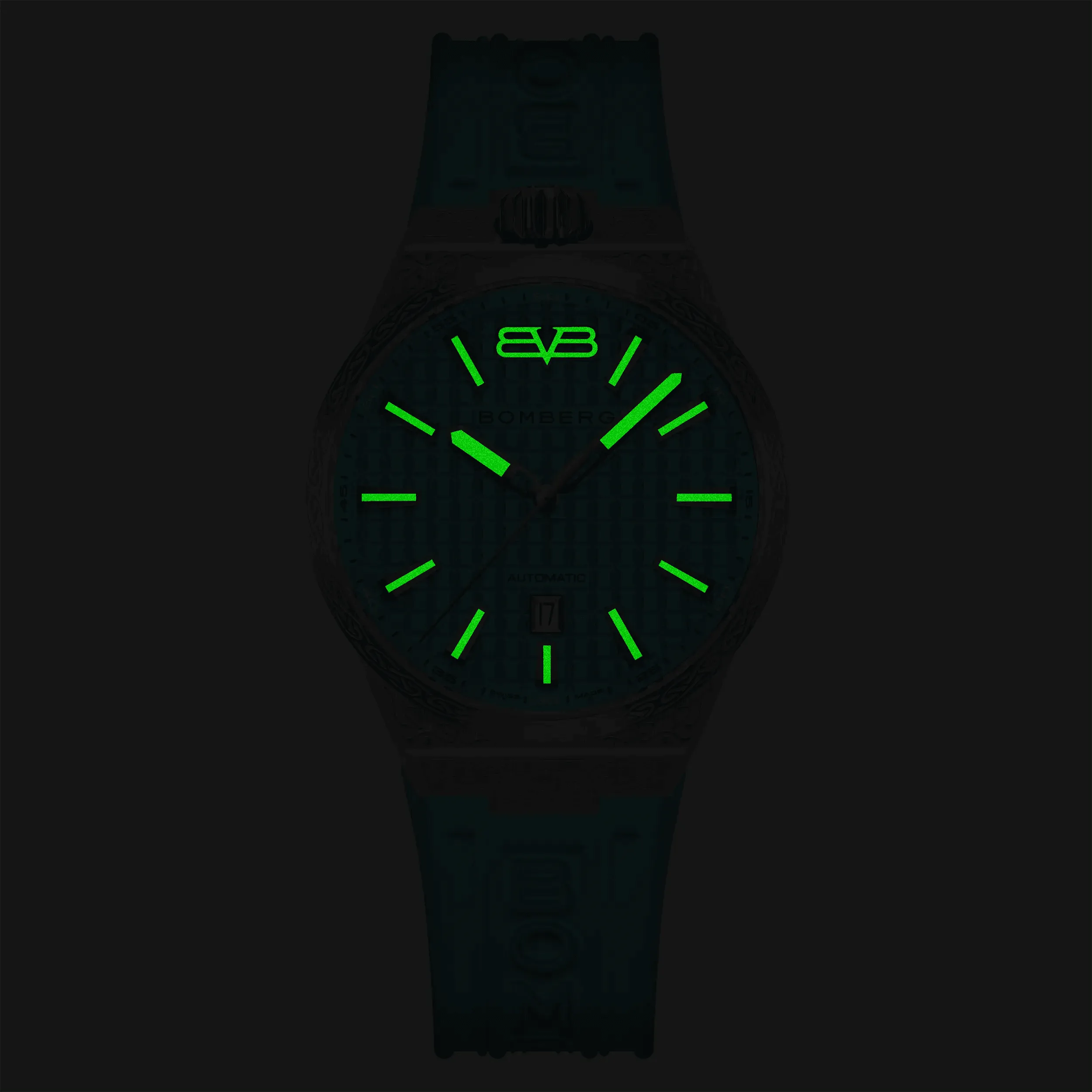 Bomberg Men's Bolt-68 NEO Automatic Teal Lagoon Watch BF43ASS.12-6.12