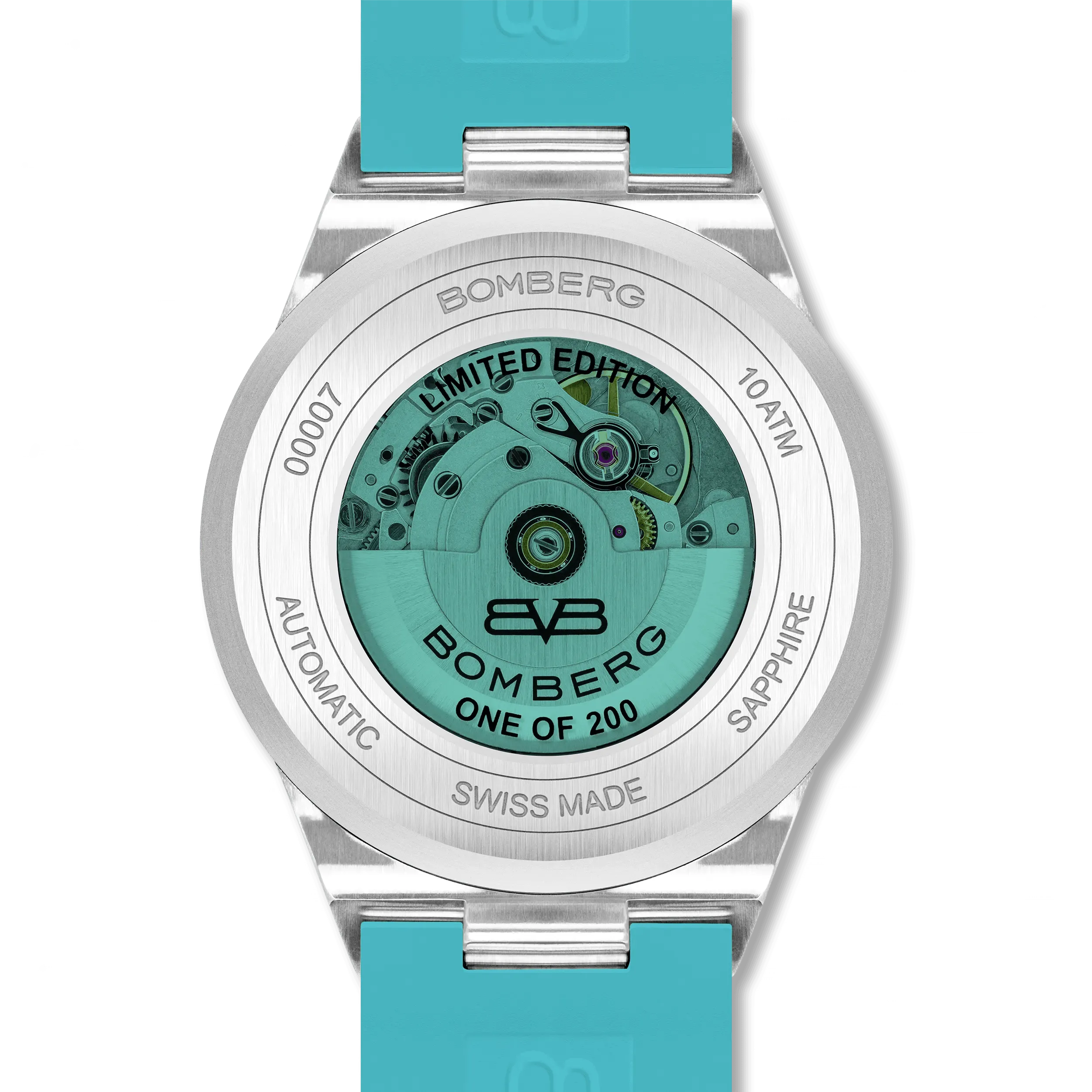 Bomberg Men's Bolt-68 NEO Automatic Teal Lagoon Watch BF43ASS.12-6.12