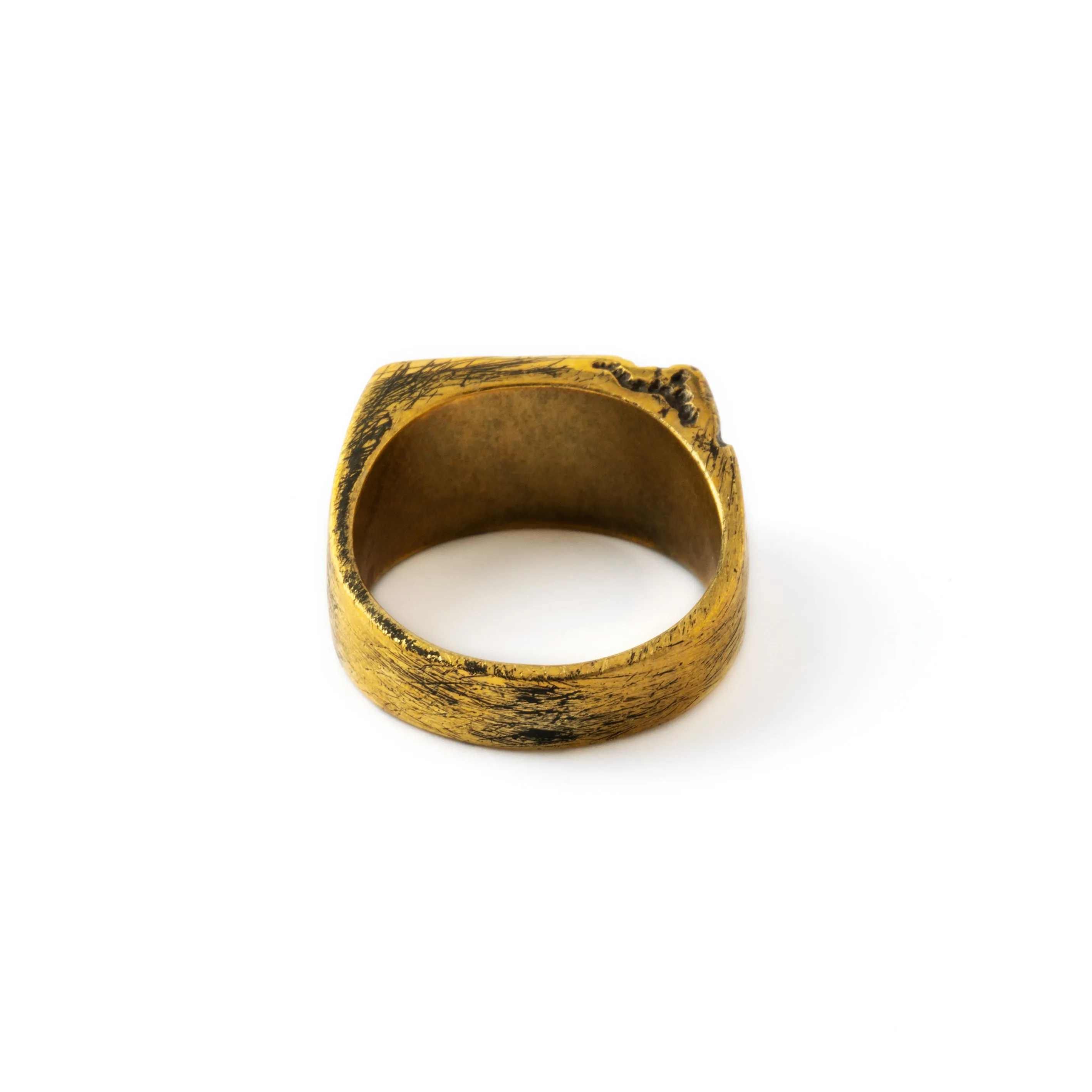 Break Free Skull Ring with Black Spinel