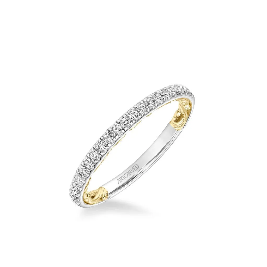 Brianne Lyric Collection Classic Diamond Wedding Band