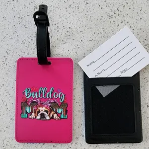 Bulldog "Bulldog Mom" Luggage Tag