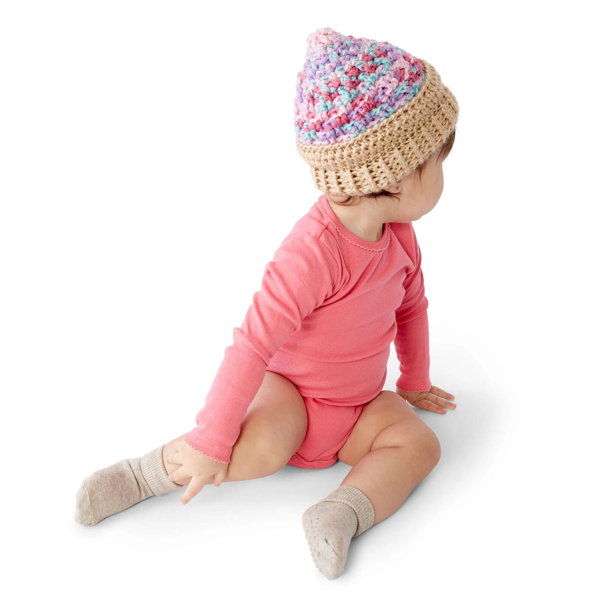 Caron Ice Cream Swirl Crochet Hat