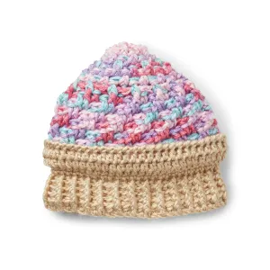 Caron Ice Cream Swirl Crochet Hat
