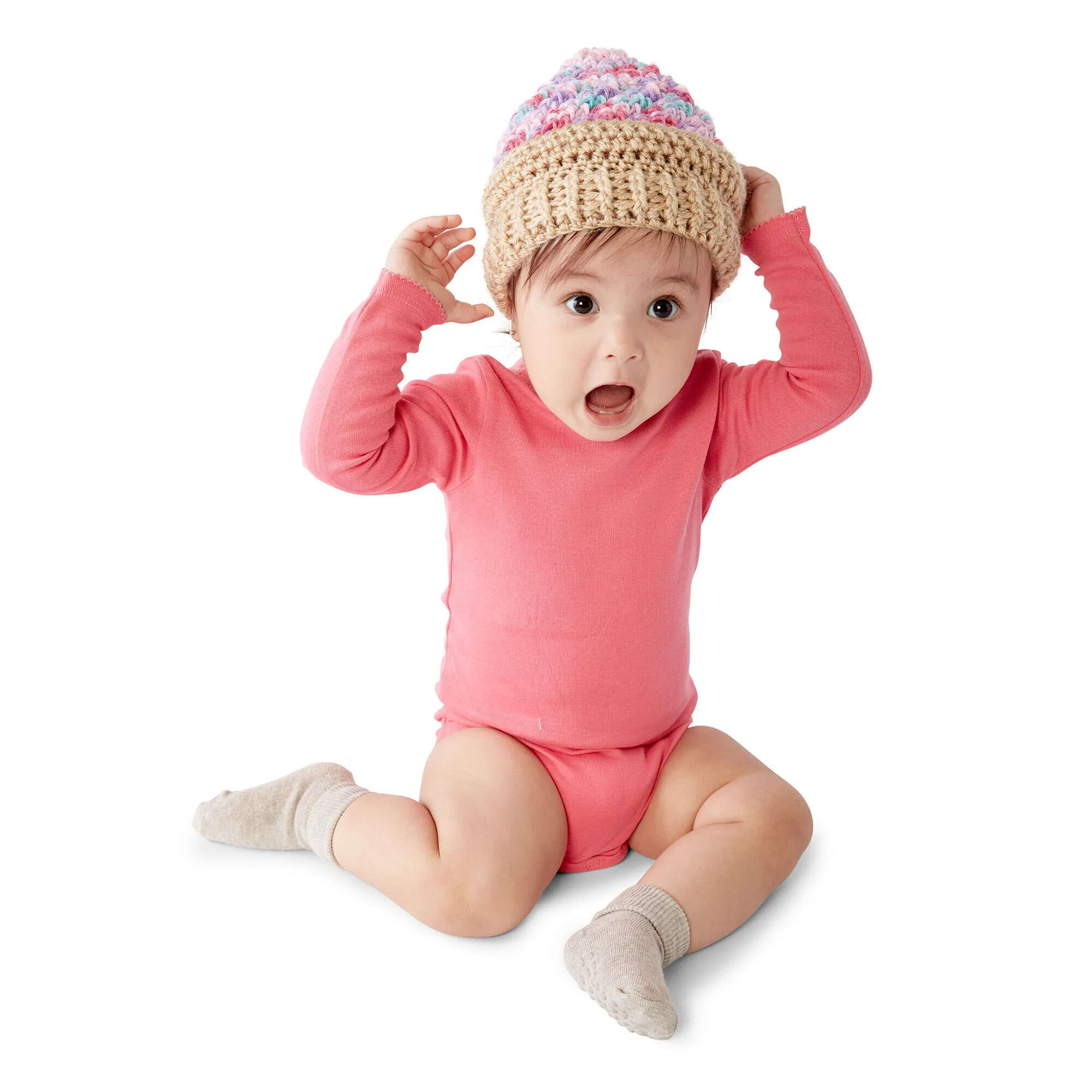 Caron Ice Cream Swirl Crochet Hat