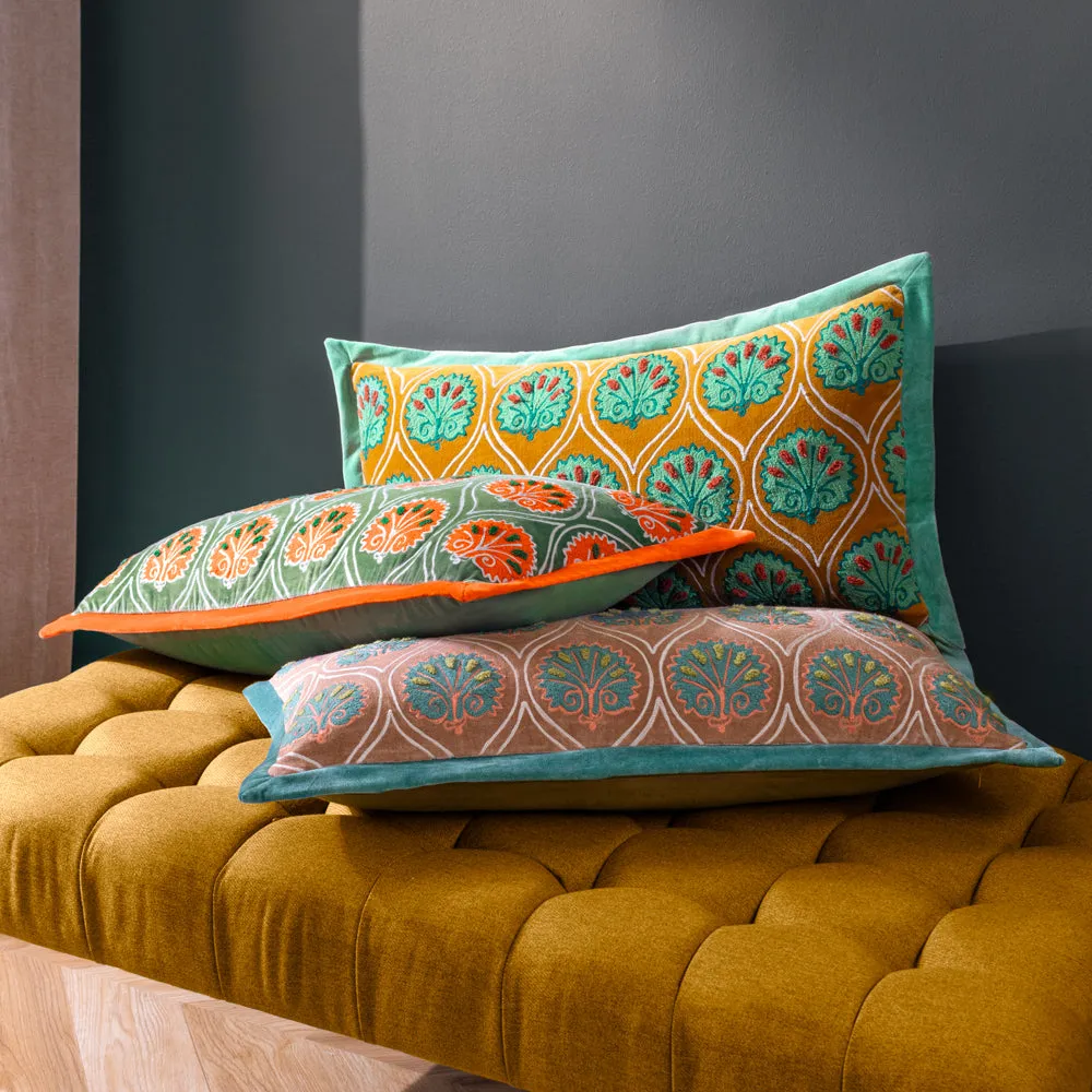 Casa Cushion Ochre/Marine