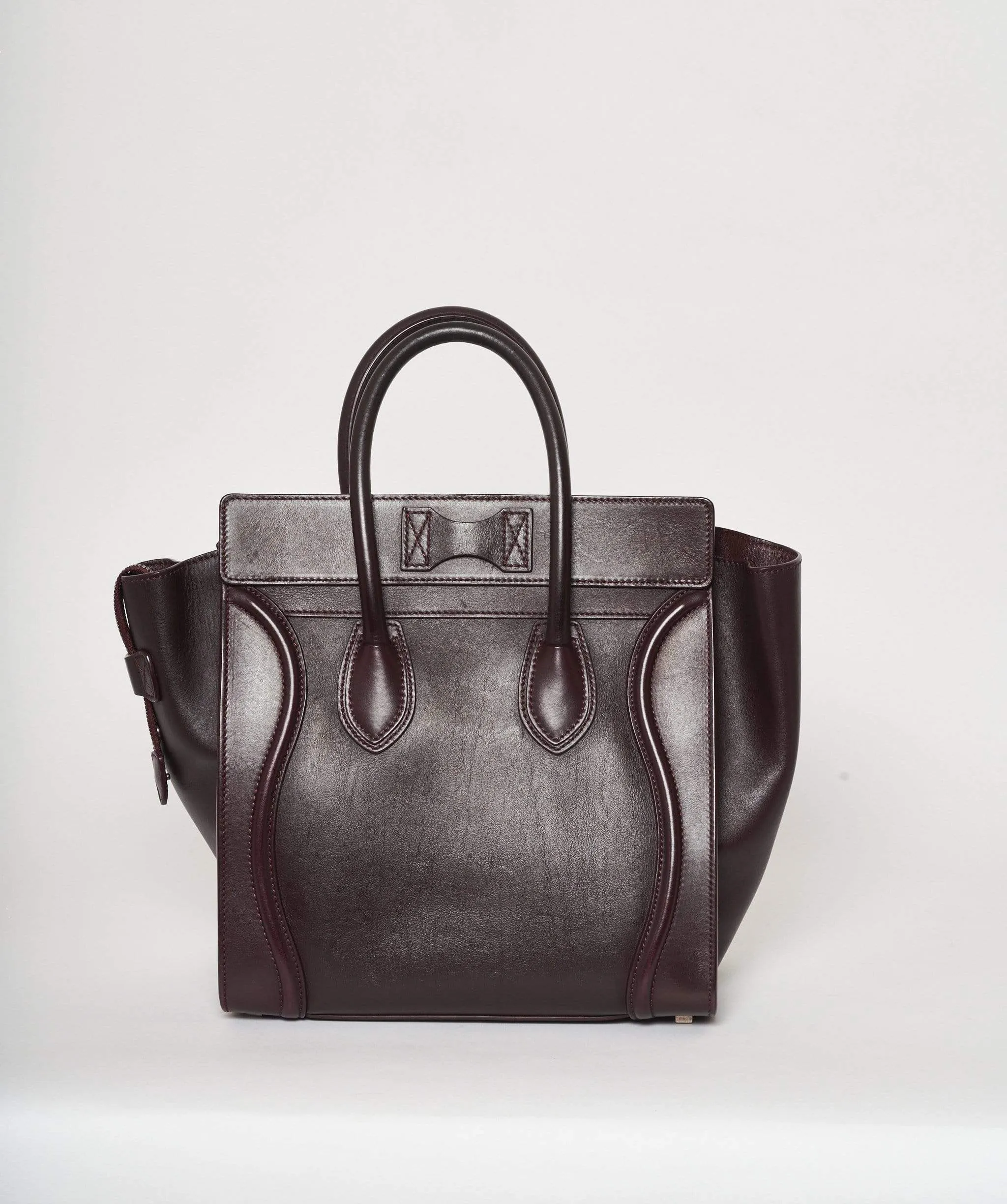 Celine luggage medium burgundy
