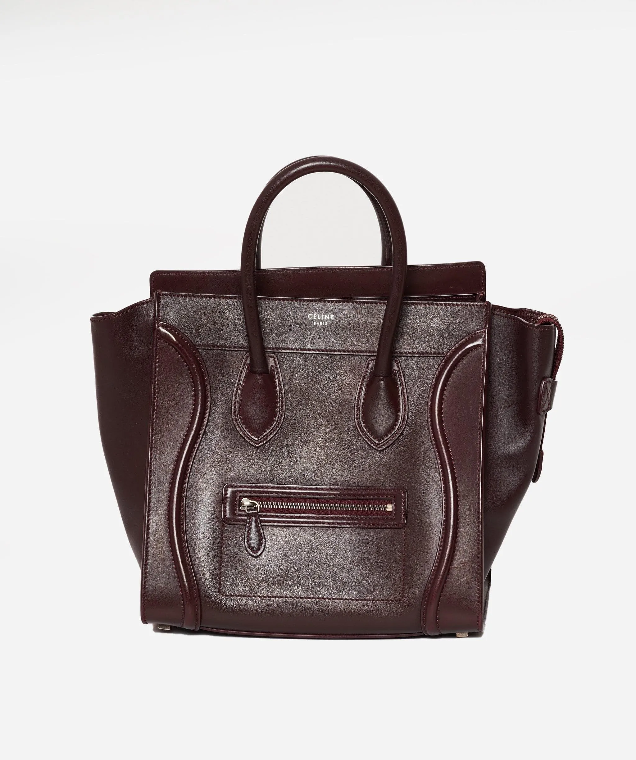 Celine luggage medium burgundy