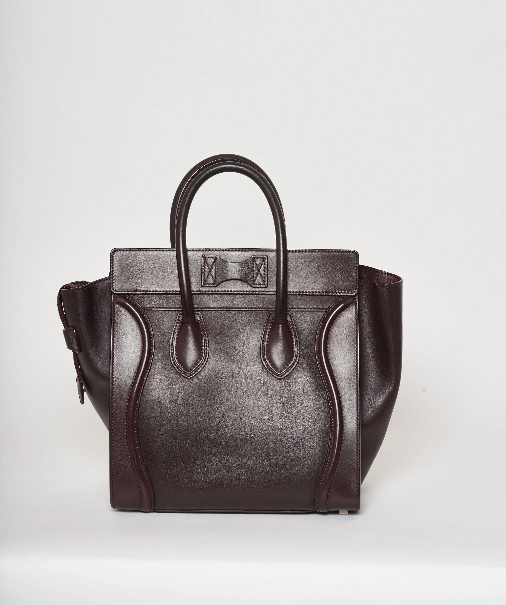 Celine luggage medium burgundy