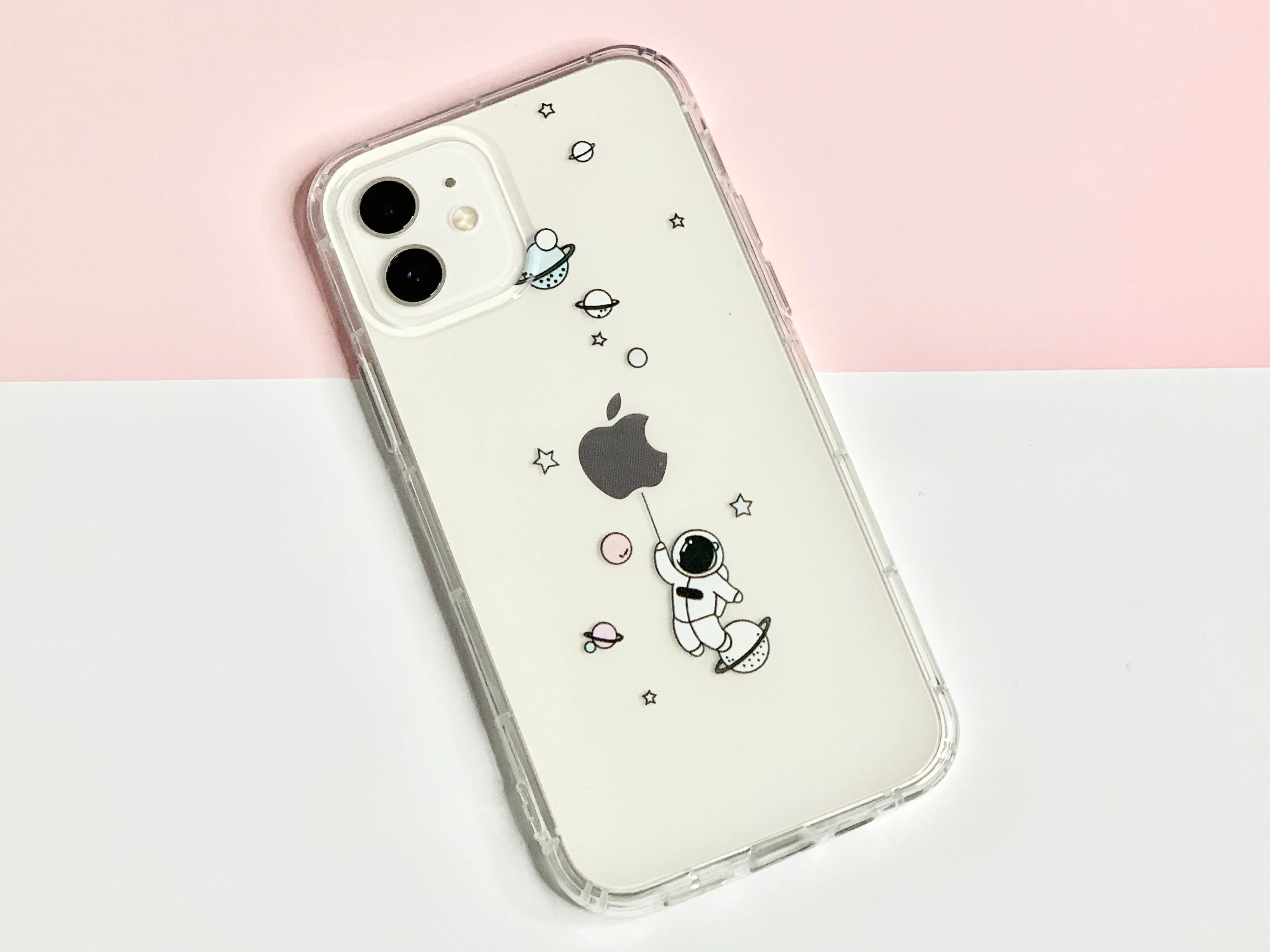 Clear Astronaut iPhone case